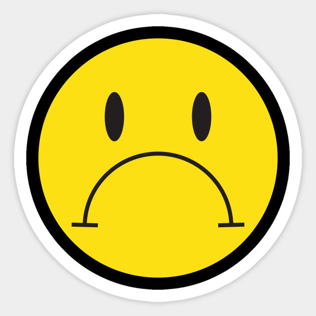 Sad Face Sad Sticker TeePublic